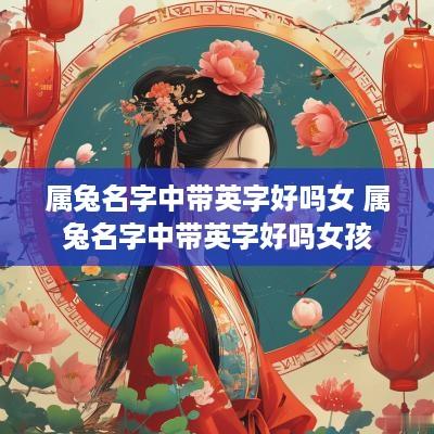 属兔名字中带英字好吗女 属兔名字中带英字好吗女孩