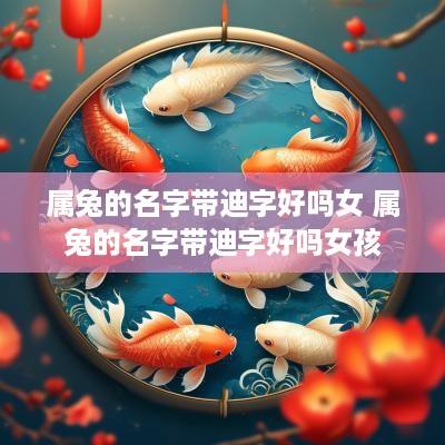 属兔的名字带迪字好吗女 属兔的名字带迪字好吗女孩