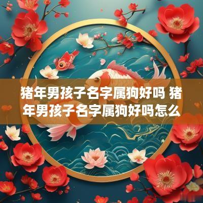 猪年男孩子名字属狗好吗 猪年男孩子名字属狗好吗怎么取