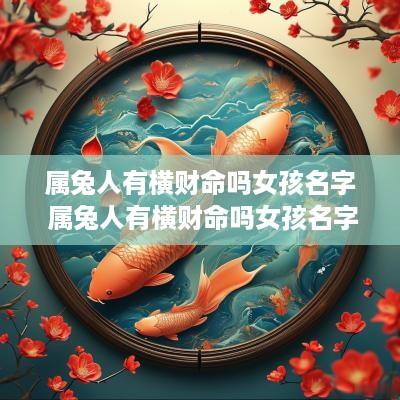 属兔人有横财命吗女孩名字 属兔人有横财命吗女孩名字大全