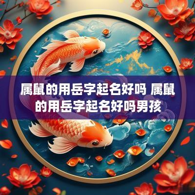 属鼠的用岳字起名好吗 属鼠的用岳字起名好吗男孩