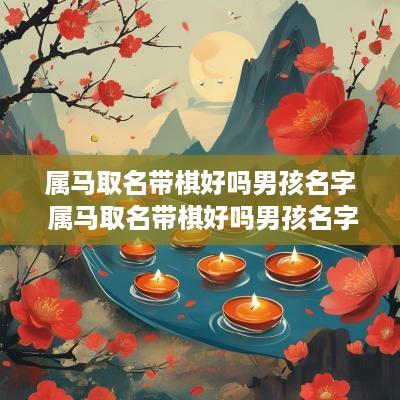 属马取名带棋好吗男孩名字 属马取名带棋好吗男孩名字大全