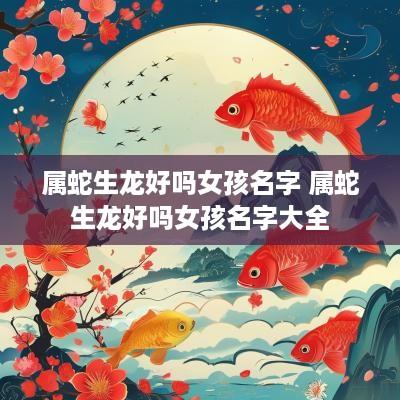 属蛇生龙好吗女孩名字 属蛇生龙好吗女孩名字大全