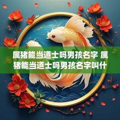 属猪能当道士吗男孩名字 属猪能当道士吗男孩名字叫什么