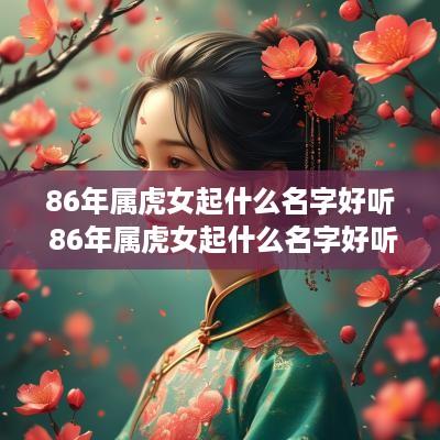 86年属虎女起什么名字好听 86年属虎女起什么名字好听又吉祥