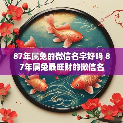 87年属兔的微信名字好吗 87年属兔最旺财的微信名