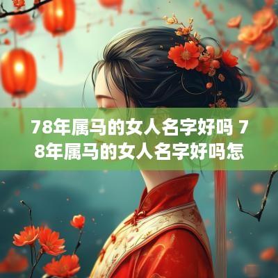 78年属马的女人名字好吗 78年属马的女人名字好吗怎么取