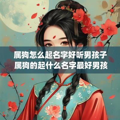 属狗怎么起名字好听男孩子 属狗的起什么名字最好男孩