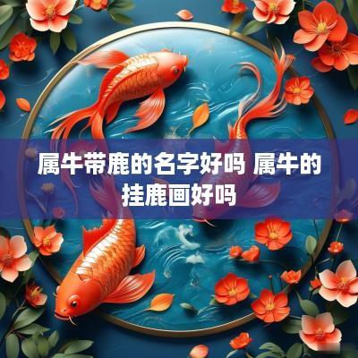 属牛带鹿的名字好吗 属牛的挂鹿画好吗