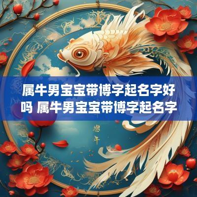 属牛男宝宝带博字起名字好吗 属牛男宝宝带博字起名字好吗