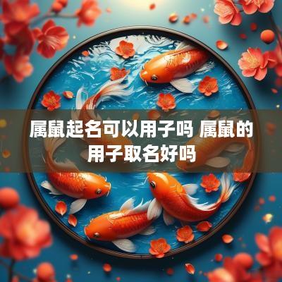 属鼠起名可以用子吗 属鼠的用子取名好吗