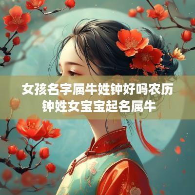 女孩名字属牛姓钟好吗农历 钟姓女宝宝起名属牛