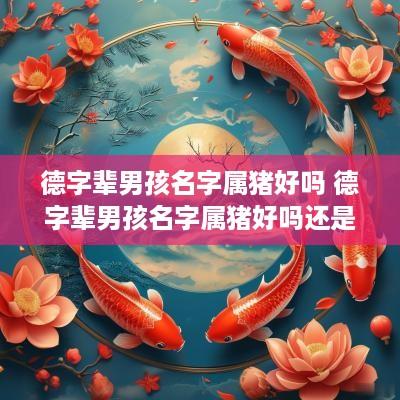 德字辈男孩名字属猪好吗 德字辈男孩名字属猪好吗还是属兔