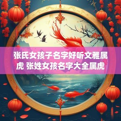 张氏女孩子名字好听文雅属虎 张姓女孩名字大全属虎