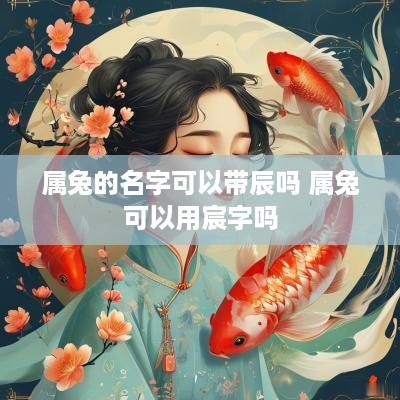 属兔的名字可以带辰吗 属兔可以用宸字吗