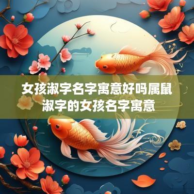 女孩淑字名字寓意好吗属鼠 淑字的女孩名字寓意
