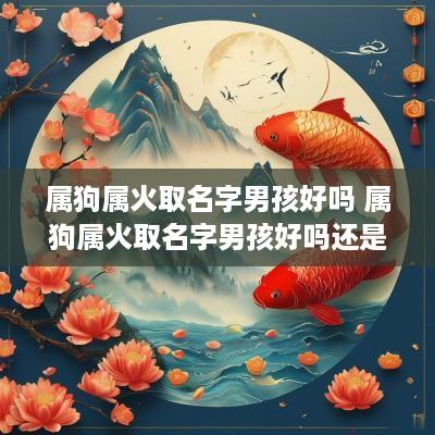 属狗属火取名字男孩好吗 属狗属火取名字男孩好吗还是女孩