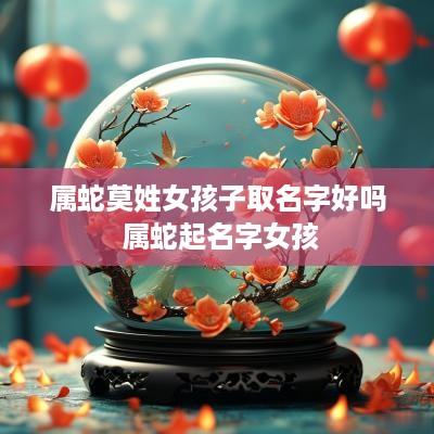 属蛇莫姓女孩子取名字好吗 属蛇起名字女孩