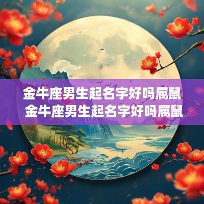 金牛座男生起名字好吗属鼠 金牛座男生起名字好吗属鼠的