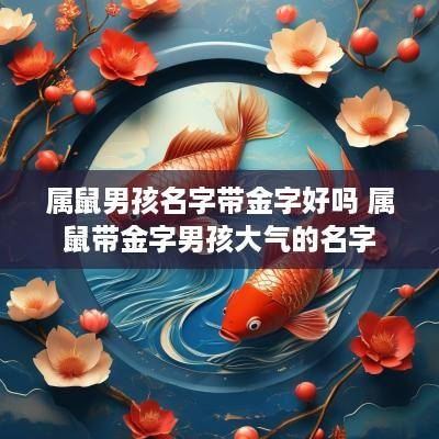 属鼠男孩名字带金字好吗 属鼠带金字男孩大气的名字