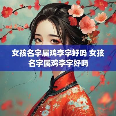 女孩名字属鸡李字好吗 女孩名字属鸡李字好吗