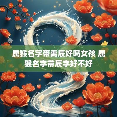 属猴名字带禹辰好吗女孩 属猴名字带辰字好不好