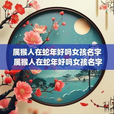 属猴人在蛇年好吗女孩名字 属猴人在蛇年好吗女孩名字怎么取