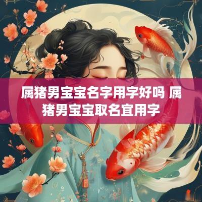 属猪男宝宝名字用字好吗 属猪男宝宝取名宜用字