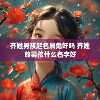 齐姓男孩起名属兔好吗 齐姓的男孩什么名字好