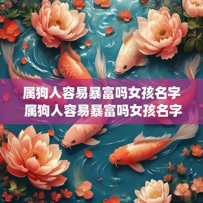 属狗人容易暴富吗女孩名字 属狗人容易暴富吗女孩名字大全