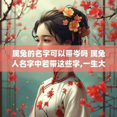 属兔的名字可以带岑吗 属兔人名字中若带这些字,一生大富大贵