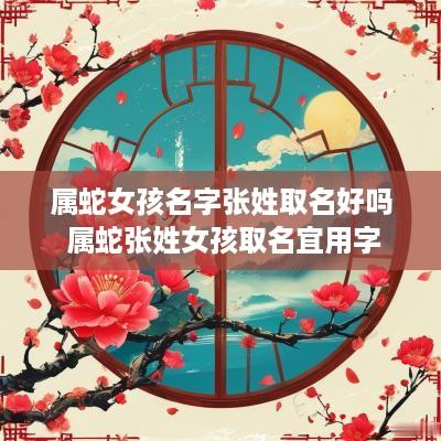 属蛇女孩名字张姓取名好吗 属蛇张姓女孩取名宜用字