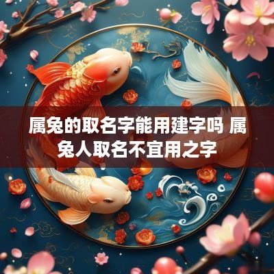属兔的取名字能用建字吗 属兔人取名不宜用之字