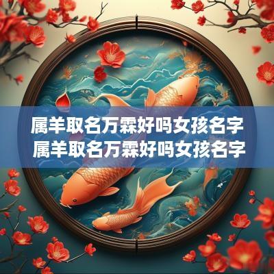属羊取名万霖好吗女孩名字 属羊取名万霖好吗女孩名字寓意