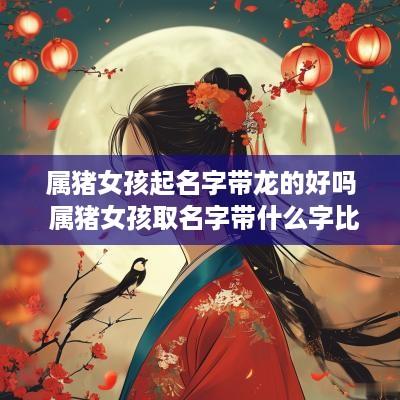 属猪女孩起名字带龙的好吗 属猪女孩取名字带什么字比较好