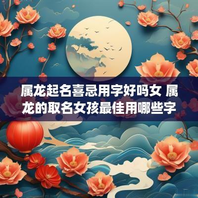 属龙起名喜忌用字好吗女 属龙的取名女孩最佳用哪些字