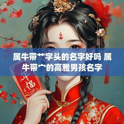 属牛带艹字头的名字好吗 属牛带宀的高雅男孩名字