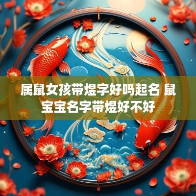 属鼠女孩带煜字好吗起名 鼠宝宝名字带煜好不好