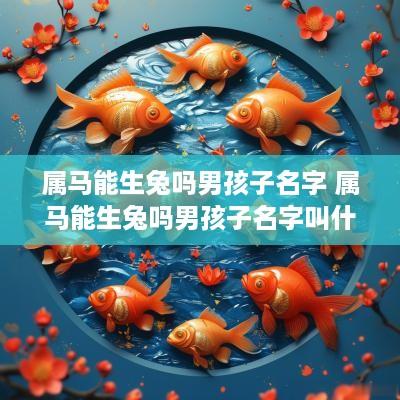 属马能生兔吗男孩子名字 属马能生兔吗男孩子名字叫什么