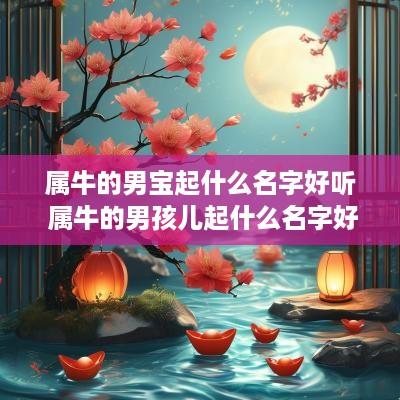 属牛的男宝起什么名字好听 属牛的男孩儿起什么名字好听