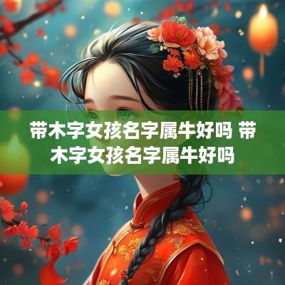 带木字女孩名字属牛好吗 带木字女孩名字属牛好吗