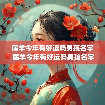 属羊今年有好运吗男孩名字 属羊今年有好运吗男孩名字怎么取
