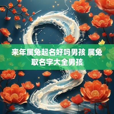 来年属兔起名好吗男孩 属兔取名字大全男孩