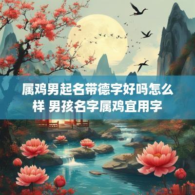 属鸡男起名带德字好吗怎么样 男孩名字属鸡宜用字
