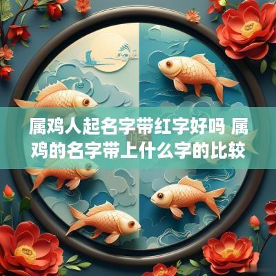 属鸡人起名字带红字好吗 属鸡的名字带上什么字的比较好