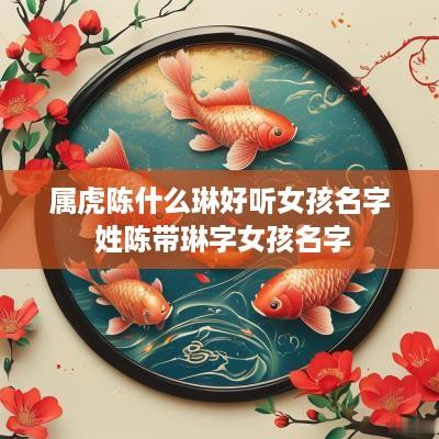 属虎陈什么琳好听女孩名字 姓陈带琳字女孩名字