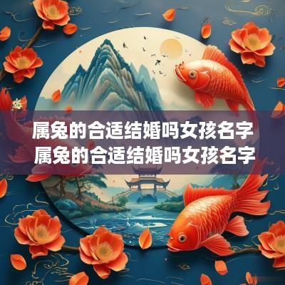 属兔的合适结婚吗女孩名字 属兔的合适结婚吗女孩名字怎么取