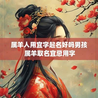 属羊人用宜字起名好吗男孩 属羊取名宜忌用字