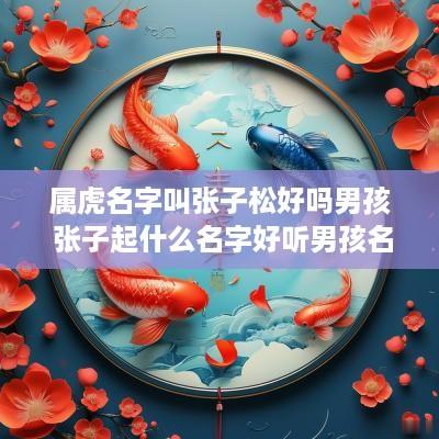 属虎名字叫张子松好吗男孩 张子起什么名字好听男孩名