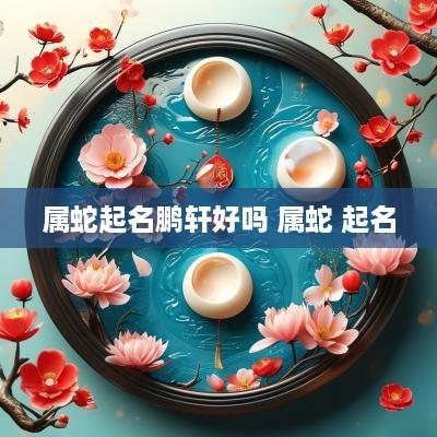 属蛇起名鹏轩好吗 属蛇 起名